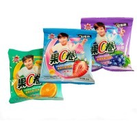 Жевательные конфеты VCJuan, со вкусами Голубики, Клубники, Ананаса, на красочной подвеске