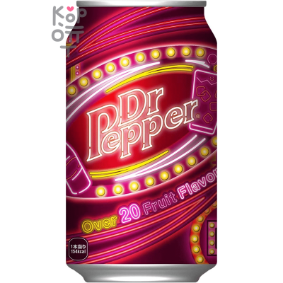 Dr.Pepper Original Japan Over 20 Fruit Flavors Газированный напиток, 350 мл
