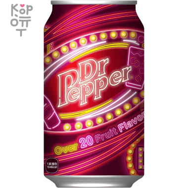Газированный напиток Dr.Pepper Original Japan Over 20 Fruit Flavors, 350мл. — Корейские товары для всей семьи(КорОпт)