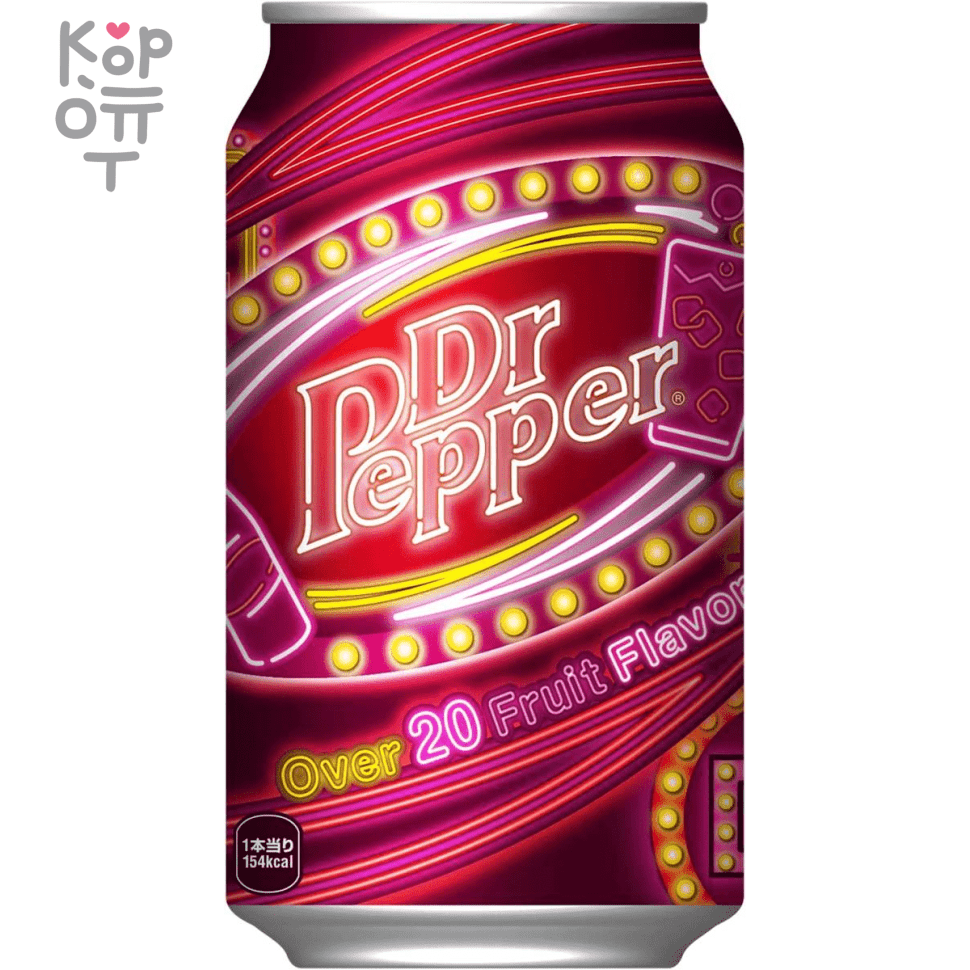 Газированный напиток Dr.Pepper Original Japan Over 20 Fruit Flavors, 350мл., купить с доставкой на дом фото 1 — Корейские товары для всей семьи(КорОпт)