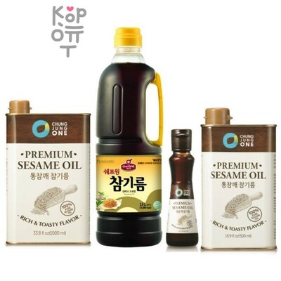 Кунжутное масло DAESANG Premium Sesame Oil.
