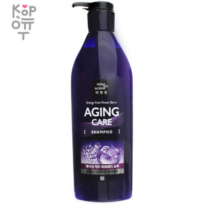 Mise en Scene Aging Care Shampoo - Питательный шампунь для укрепления и роста новых волос с Коллагеном, 680 мл