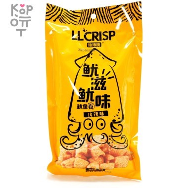 Чипсы Taste Division Squid Chips - Жареный хрустящий ролл со вкусом Кальмара, 32гр. &mdash; Корейские товары для всей семьи(КорОпт)