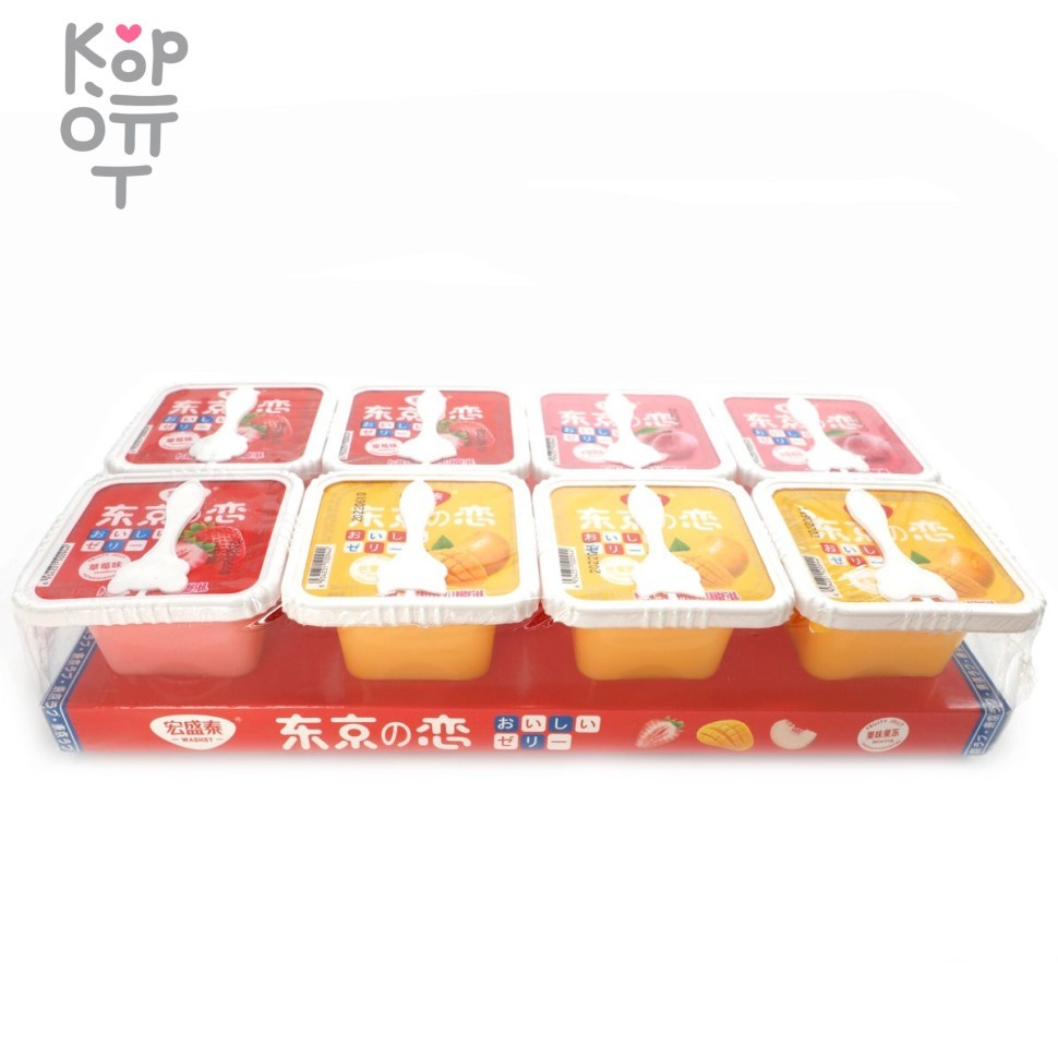 Желейный фруктовый пудинг (Манго, Персик, Клубника), купить с доставкой на дом фото 1 &mdash; Корейские товары для всей семьи(КорОпт)