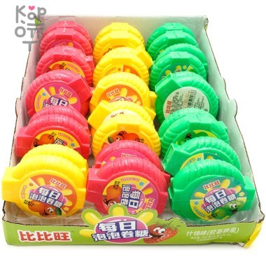Жевательная резинка Daily Bubble Roll, Ассорти вкусов в форме ленты, 15гр. — Корейские товары для всей семьи(КорОпт)