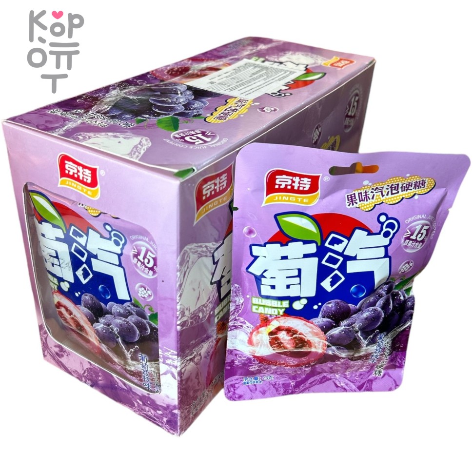 Карамель Jingte с дразнящим вкусом Винограда, купить с доставкой на дом фото 1 — Корейские товары для всей семьи(КорОпт)