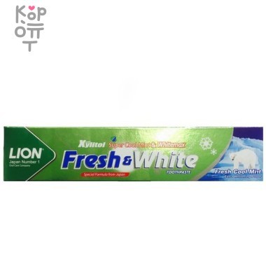 LION Fresh &amp; White Cool Mint - Зубная паста - мятная свежесть, 160гр. — Корейские товары для всей семьи(КорОпт)