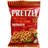 Samjin Pretzel Spice Beef Taste - Претцели со вкусом острой говядины, 85гр., 24 упаковки в коробке, купить с доставкой на дом фото 1 &mdash; Корейские товары для всей семьи(КорОпт)
