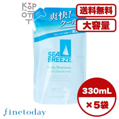 491701 "FineToday" "SEA BREEZE" Гель для душа с охлажд. и дезодорирующим эффектом (мягкая упаковка) 330мл