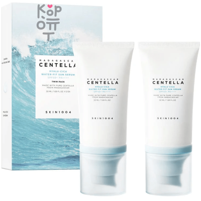 Skin1004 Madagascar Centella Hyalu-Cica Water-Fit Sun Serum Twin Pack - Набор солнцезащитных сывороток 50мл.*2шт.