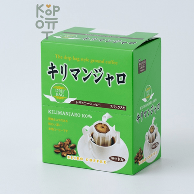 Seiko Coffee Drip Coffee Kilimanjaro Blend Кофе молотый дрип-бэг Килиманджаро, 7 шт. × 10 г