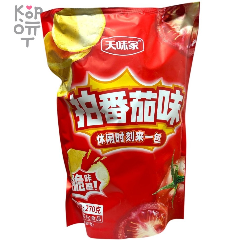 Чипсы в Гигантской упаковке DauTasteHome хрустящие со вкусом томатов, 270гр., купить с доставкой на дом фото 1 — Корейские товары для всей семьи(КорОпт)