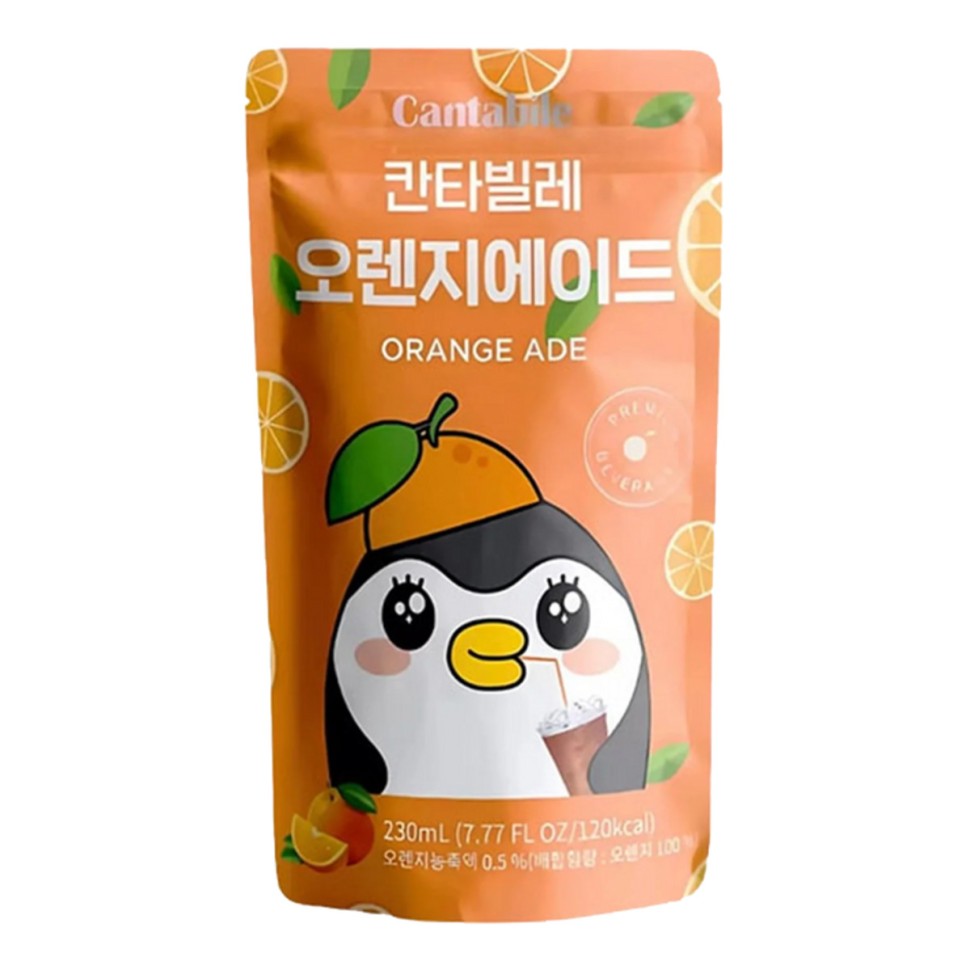 Cantabile Orange Ade — Напиток со вкусом апельсина, 230 мл