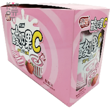 Конфеты VC Yogurt Fruit C - Газированная Йогуртовая помадка с витамином С и вкусом Клубники — Корейские товары для всей семьи(КорОпт)