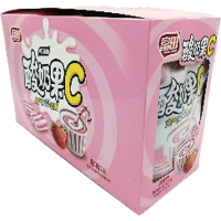 Конфеты VC Yogurt Fruit C - Газированная Йогуртовая помадка с витамином С и вкусом Клубники