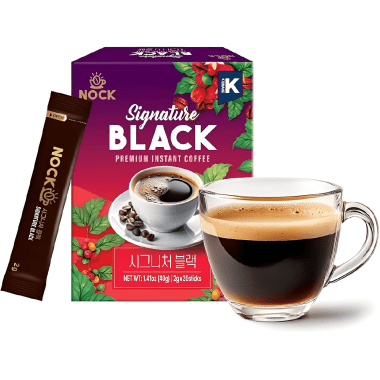 Nokchawon Signature Black Instant Coffee - Кофе+Сахар+заменитель сухого молока 2гр. &mdash; Корейские товары для всей семьи(КорОпт)