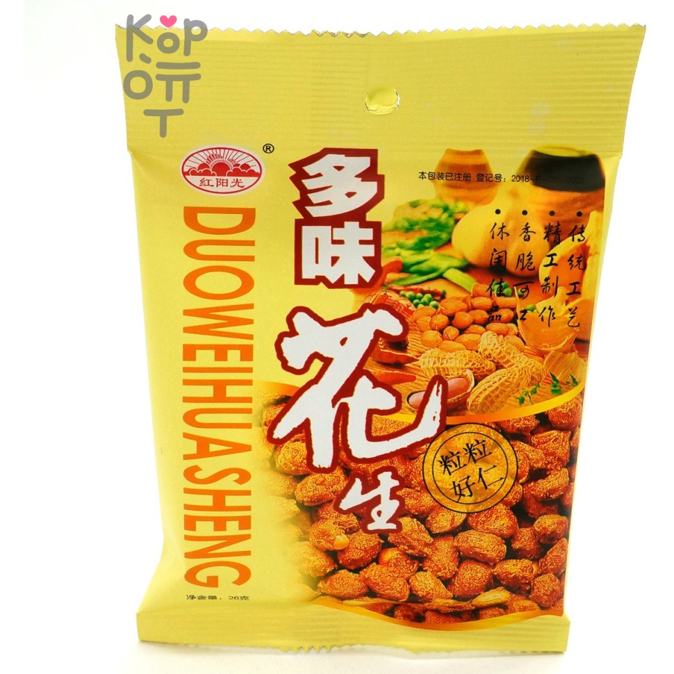 Арахис отборный в глазури Duoweihuasheng, обжаренный со специями, 26гр.