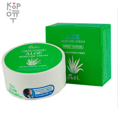 Ekel Aloe Moisture Cream - Увлажняющий крем для лица с экстрактом Алоэ 100гр. — Корейские товары для всей семьи(КорОпт)