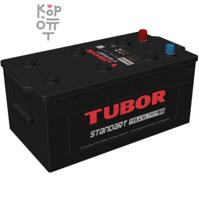 Аккумулятор TUBOR STANDART 6СТ-190.4 VL, 190A, B type ( R )