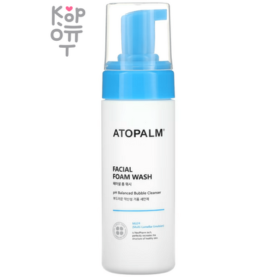 Atopalm Facial Foam Wash - Мягкая кислородная пенка для чувствительной кожи лица с низким pH 150мл.