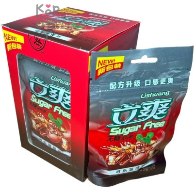 Конфеты Sugar Free со вкусом Колы и мяты Lishuang, 180гр.