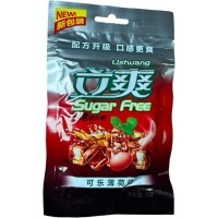 Конфеты Sugar Free со вкусом Колы и мяты Lishuang, 180гр.