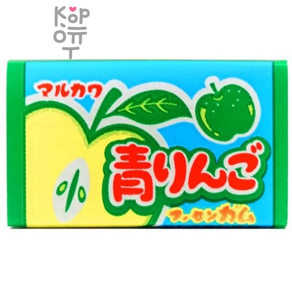 Marukawa Green apple gum - Жевательная резинка со вкусом зеленого яблока, 5,5гр.