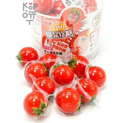 Мармеладки 4D Popping Soft Candy Клубника со вкусом Клубники