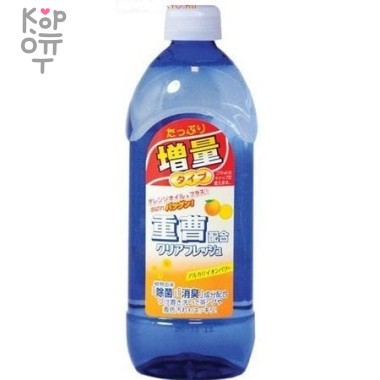 Sankyo Yushi Clear Fresh Концентрированное моющее средство для посуды и кухонных принадлежностей с апельсиновым маслом (сменная бутылка) 0,45л — Корейские товары для всей семьи(КорОпт)