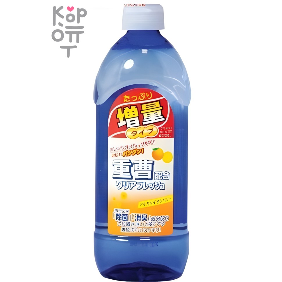 Sankyo Yushi Clear Fresh Концентрированное моющее средство для посуды и кухонных принадлежностей с апельсиновым маслом (сменная бутылка) 0,45л