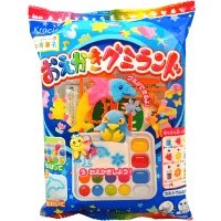 Kracie Poppin Cookin Oekaki Gummi Land - Набор для создания жевательных конфет Разноцветный Жевательный Мир.