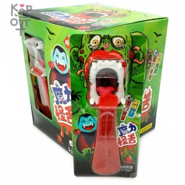 Жевательная конфета Moliguaishe Дракула отдыхает &quot;Зубы Зомби + Липкий язык&quot; с фруктовым вкусом — Корейские товары для всей семьи(КорОпт)