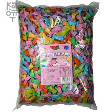 Конфеты Hutchinson карамель офисная, фруктовая, 2,5кг — Корейские товары для всей семьи(КорОпт)