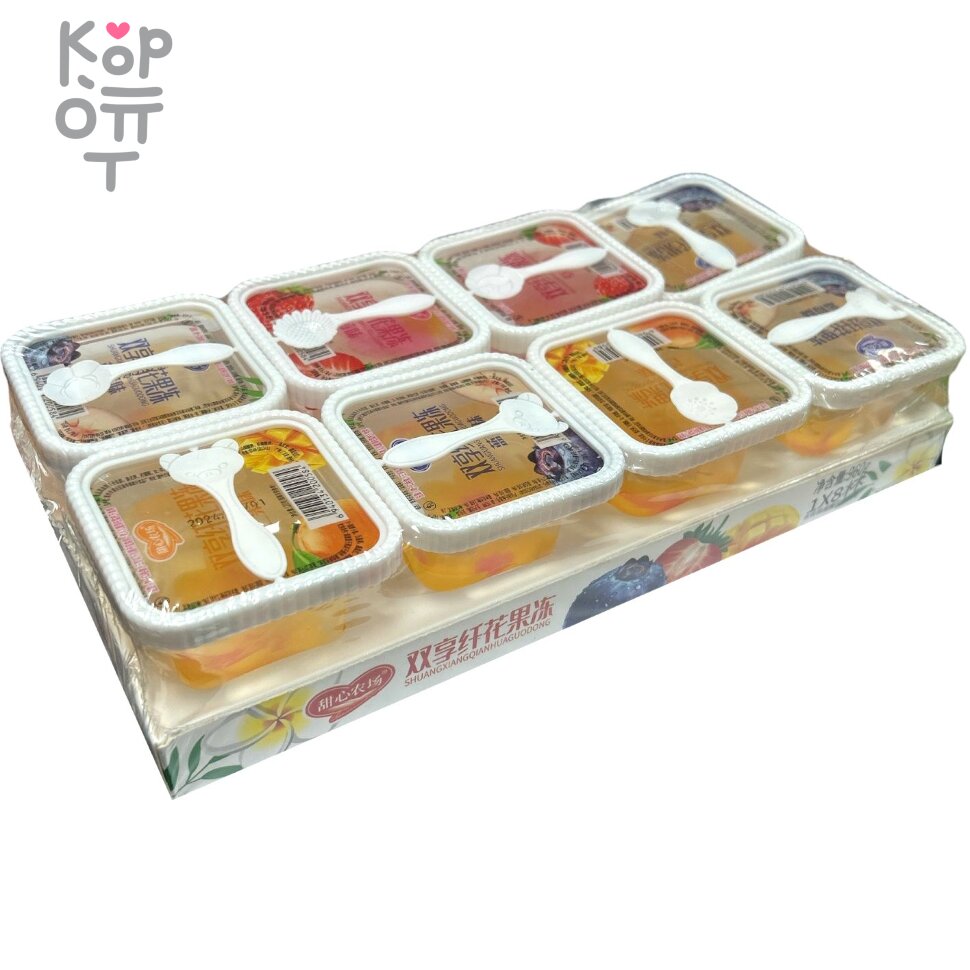 Желе фруктовое Pudding, Пудинг со вкусами манго, голубики, клубники и дыни, 120гр., купить с доставкой на дом фото 1 — Корейские товары для всей семьи(КорОпт)