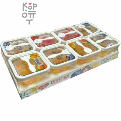 Желе фруктовое Pudding, Пудинг со вкусами манго, голубики, клубники и дыни, 120гр.