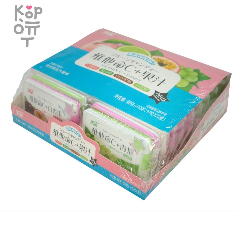 Драже с витамином C со вкусом киви и персика, WeiLi, купить с доставкой на дом фото 1 — Корейские товары для всей семьи(КорОпт)