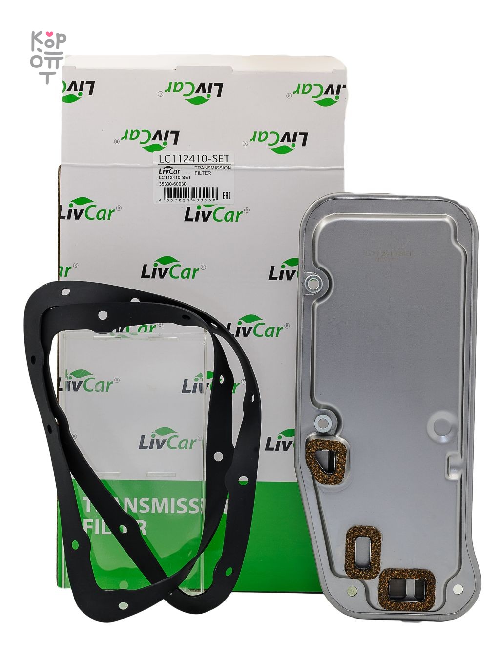 LIVCAR TRANSMISSION FILTER LC112410-SET — Фильтр трансмиссионный автоматической коробки передач LC241-TF в комплекте с прокладкой поддона