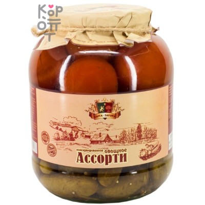 Сыта-Загора - Овощное ассорти консервированное из огурцов и помидоров