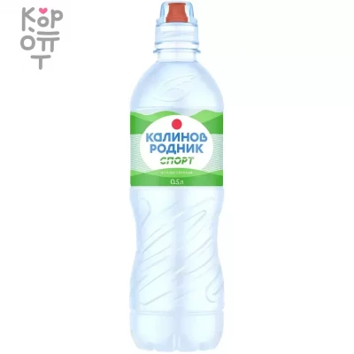 Калинов Родник Спорт - Минеральная питьевая вода негазированная 0,5л. 