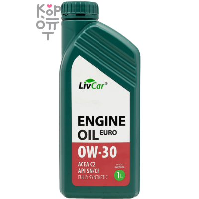 LIVCAR ENGINE OIL EURO 0W30 ACEA C2 API SN/CF - Масло моторное синтетическое