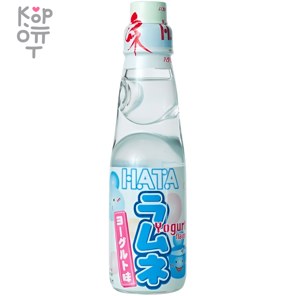 Напиток безалкогольный газированный Hata Kosen Yogurt Ramune - Рамуне со вкусом Йогурта, 200мл., купить с доставкой на дом фото 1 &mdash; Корейские товары для всей семьи(КорОпт)