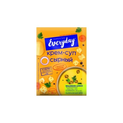 EVERYDAY — Крем-суп сырный с пшеничными сухариками п/п 26г*15