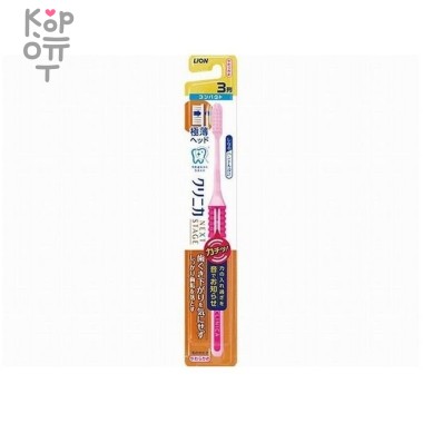 Lion Clinica - Зубная щетка, 3-х рядная, компактная, Мягкая &mdash; Корейские товары для всей семьи(КорОпт)