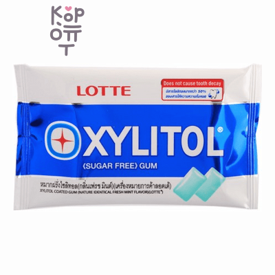 Xylitol Fresh Mint Lotte — Резинка жевательная с освежающей мятой, 11,6гр. в блистере 10шт