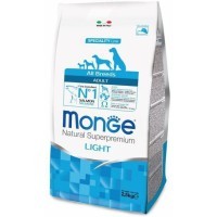 Monge Dog Speciality Light корм для собак всех пород низкокалорийный лосось с рисом