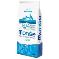 Monge Dog Speciality Light корм для собак всех пород низкокалорийный лосось с рисом