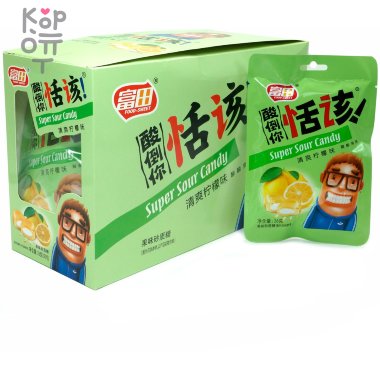 Кислая сэндвич карамель Food Sweet Super Sour Candy - Зубы свело со вкусом Лимона &mdash; Корейские товары для всей семьи(КорОпт)