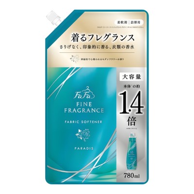 FaFa Fine Fragrance Paradis Антистатический кондиционер для белья, аромат фруктов и цветов, мягкая упаковка с крышкой