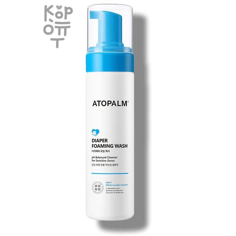 Atopalm Diaper Foaming Wash - Детская пенка для умывания под подгузниками 200мл.