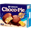 Orion Choco Pie Orange - Чоко пай Орион Чокочип, купить с доставкой на дом фото 1 — Корейские товары для всей семьи(КорОпт)